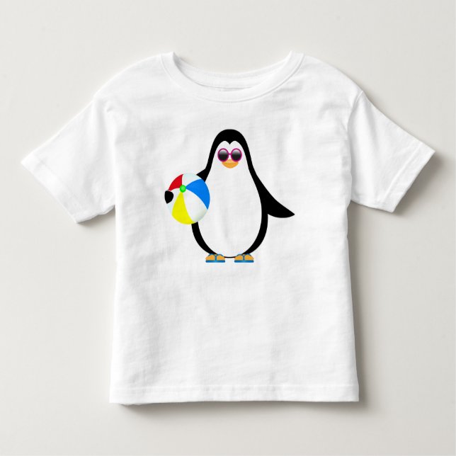 Camiseta De Bebé Pingüino del verano (Anverso)