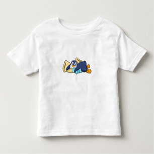 Camiseta De Bebé Pingüino durmiendo con almohada