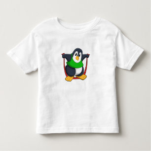 Camiseta De Bebé Pingüino en Gimnasio con cuerda para saltar.PNG