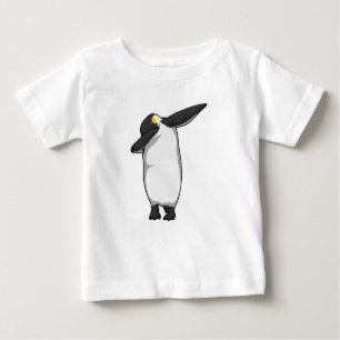 Camiseta De Bebé Pingüino en Hip Hop Dance Dab