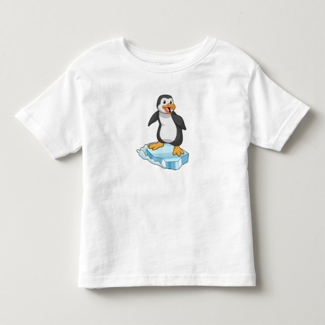 Camiseta De Bebé Pingüino en la flota de hielo (Anverso)