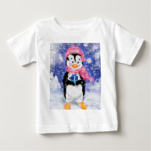 Camiseta De Bebé Pingüino feliz - Navidades -