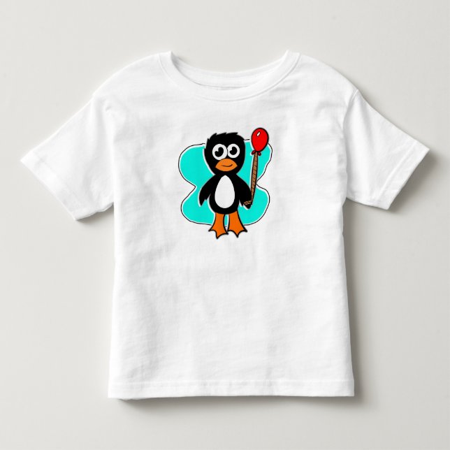 Camiseta De Bebé Pingüino Globo (Anverso)