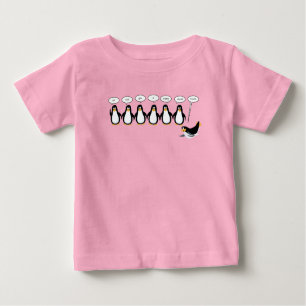 Camiseta De Bebé Pingüino humorístico cantando a la Navidad Carol T