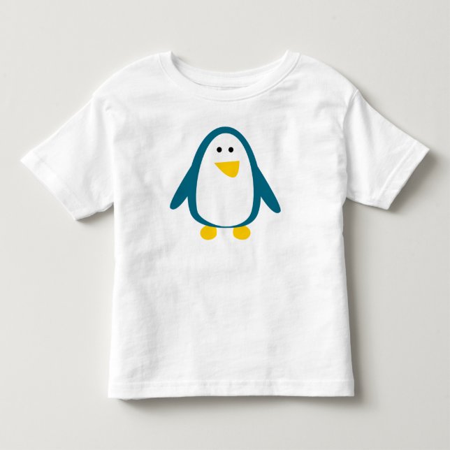 Camiseta De Bebé Pingüino lindo del dibujo animado (Anverso)