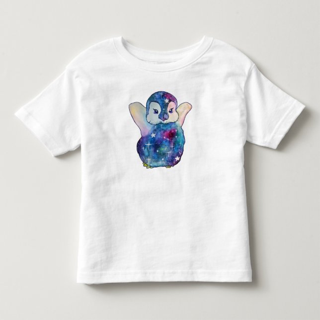 Camiseta De Bebé Pingüino llamado Button (Anverso)