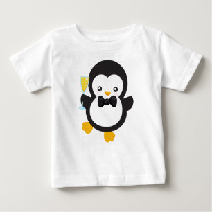 Camiseta De Bebé Pingüino, Pingüino Con Champagne, Fiesta