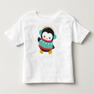 Camiseta De Bebé Pingüino, Pingüino Con Suéter, Esposas De Oídos