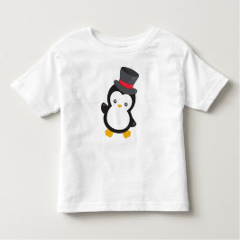 Camiseta De Bebé Pingüino, Pingüino, Sombrero Superior