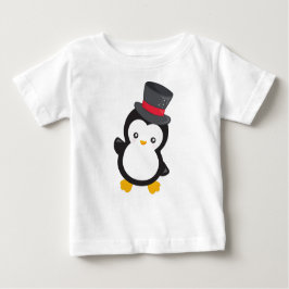 Camiseta De Bebé Pingüino, Pingüino, Sombrero Superior