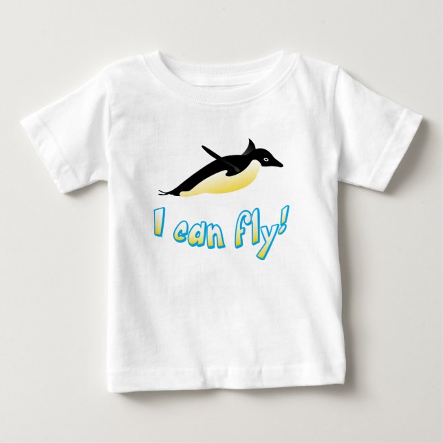 Camiseta De Bebé Pingüino volador (Anverso)