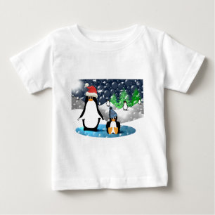 Camiseta De Bebé Pingüinos