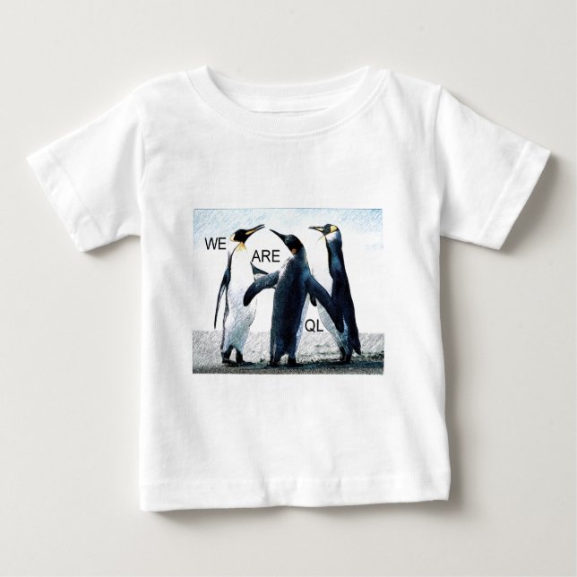 Camiseta De Bebé pingüinos (Anverso)