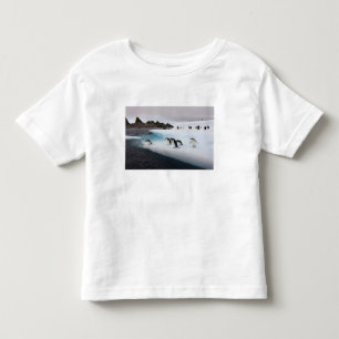 Camiseta De Bebé Pingüinos de Barbijo