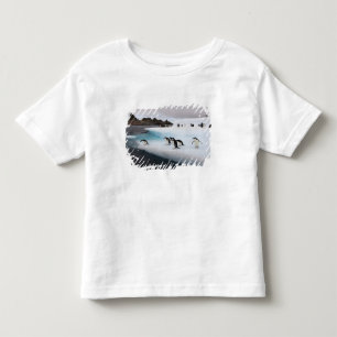 Camiseta De Bebé Pingüinos de penacho anaranjado