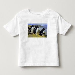 Camiseta De Bebé Pingüinos saltarrocas, (Eudyptes chrysocome),