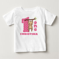 Pink Baby Sloth primer cumpleaños