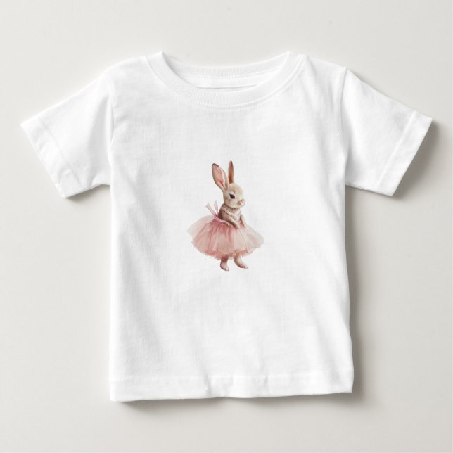 Camiseta De Bebé Pink Ballerina Some Bunny Birthday (Anverso)