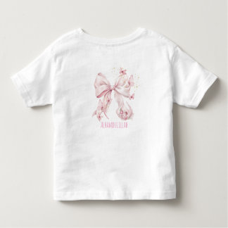 Camiseta De Bebé Pink Bow Butterflies