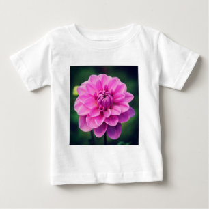 Camiseta De Bebé Pink Dahlia