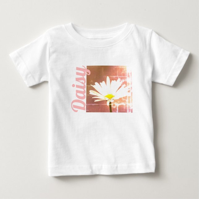 Camiseta De Bebé Pink Daisy (Anverso)