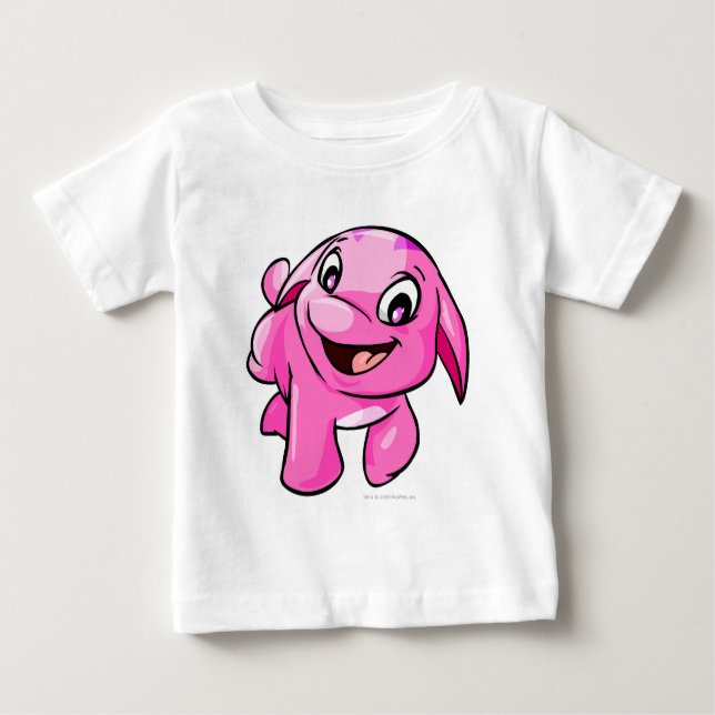Camiseta De Bebé Pink de Poogle (Anverso)