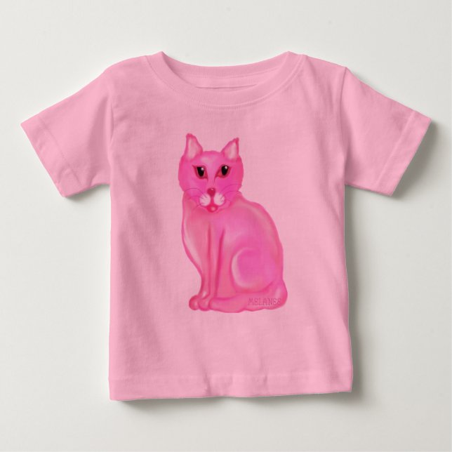Camiseta De Bebé Pink Kitty (Anverso)