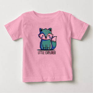 Camiseta De Bebé Pink Little Explorer Baby T-Shirt - Cute 