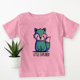 Camiseta De Bebé Pink Little Explorer Baby T-Shirt - Cute 