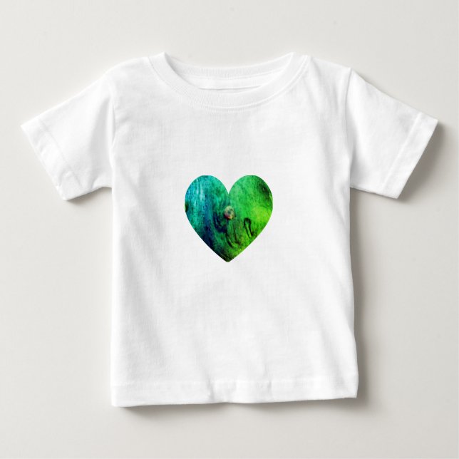 Camiseta De Bebé Pink Slime Heart Baby T-Shirt  (Anverso)