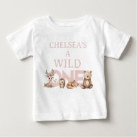 Pink Woodland Wild One First Birthday