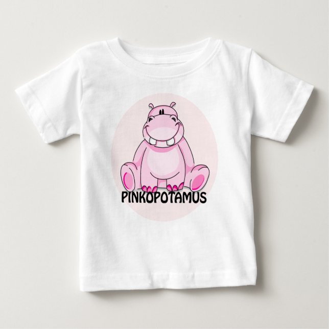 Camiseta De Bebé pinkopotamus 1 (Anverso)