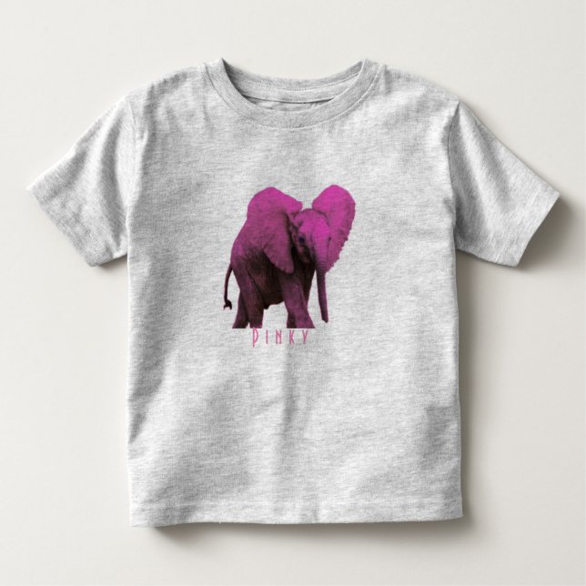Camiseta De Bebé Pinky Elephant T-Shirt (Anverso)
