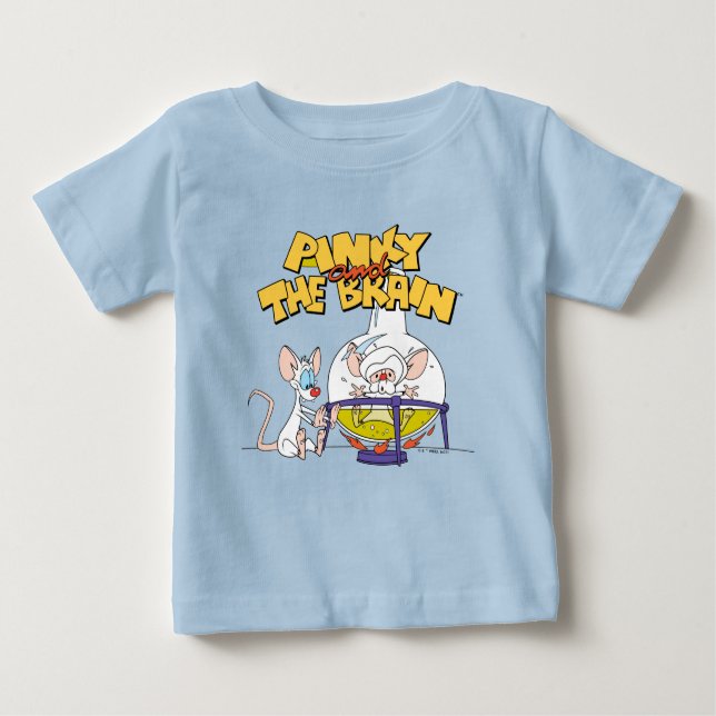 Camiseta De Bebé Pinky y el cerebro | Ciencia de laboratorio (Anverso)