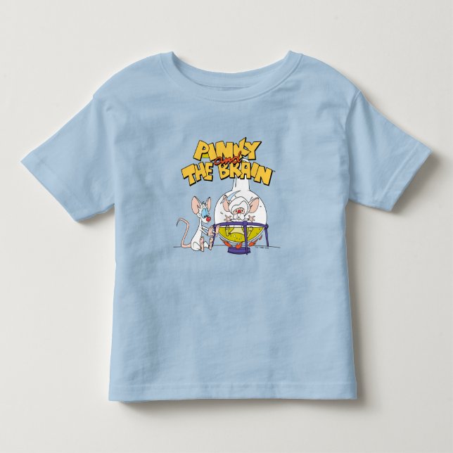 Camiseta De Bebé Pinky y el cerebro | Ciencia de laboratorio (Anverso)