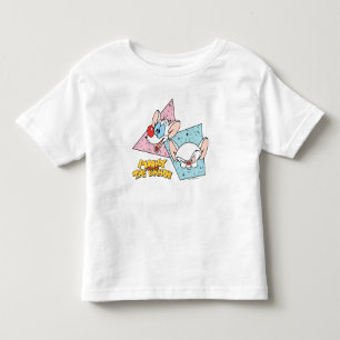 Camiseta De Bebé Pinky y el cerebro   Gráficos de caracteres retro