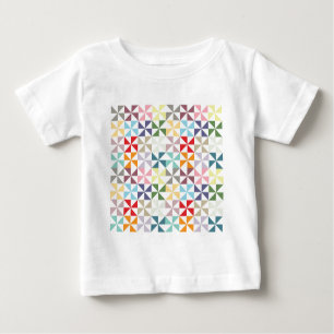 Camiseta De Bebé Pinnillo geométrico colorido