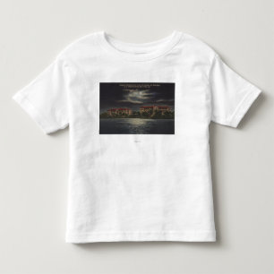 Camiseta De Bebé Pinos de la bahía, la Florida - vista iluminada
