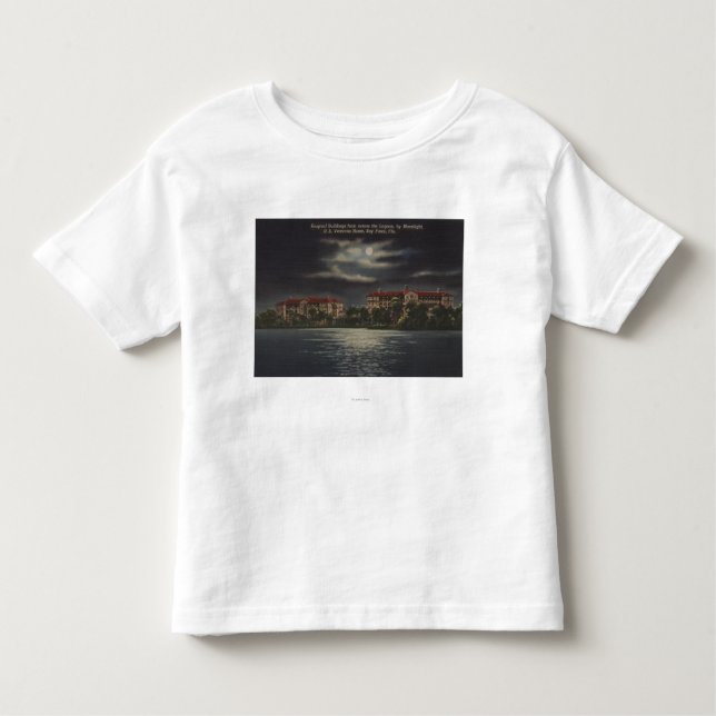 Camiseta De Bebé Pinos de la bahía, la Florida - vista iluminada (Anverso)