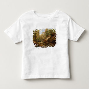 Camiseta De Bebé Pinos y árboles de abedul o el bosque de