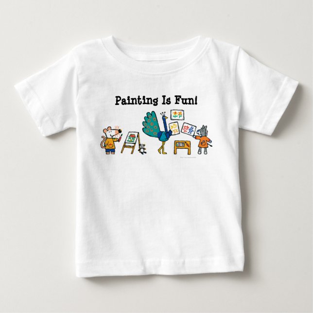 Camiseta De Bebé ¡Pintar con Maisy! (Anverso)