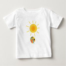 Camiseta De Bebé pintar el sol
