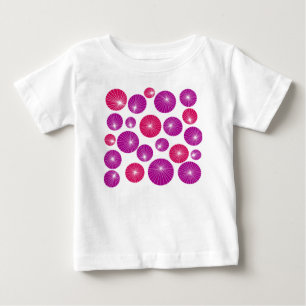 Camiseta De Bebé Pintas púrpura y rosa