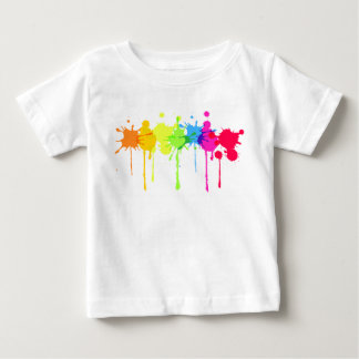 Camiseta De Bebé Pinte la camiseta del bebé del chapoteo