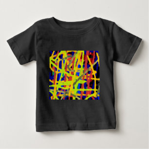 Camiseta De Bebé Pintura abstracta colorida
