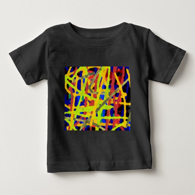 Camiseta De Bebé Pintura abstracta colorida (Anverso)