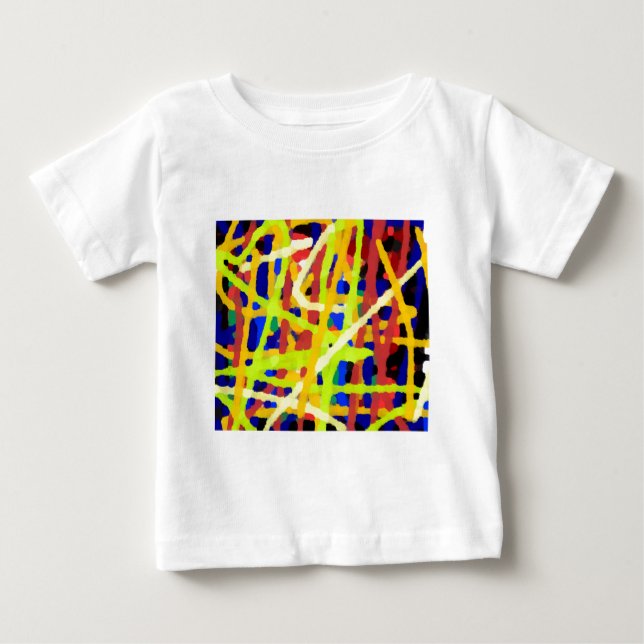Camiseta De Bebé Pintura abstracta colorida (Anverso)