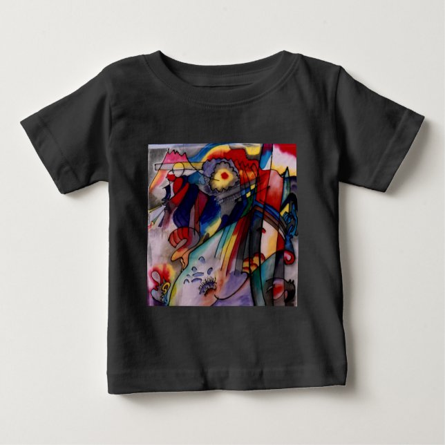 Camiseta De Bebé Pintura abstracta de Kandinsky 1913 (Anverso)