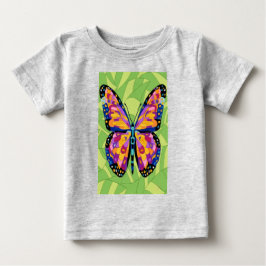 Camiseta De Bebé Pintura abstracta de mariposa