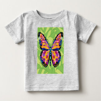 Camiseta De Bebé Pintura abstracta de mariposa